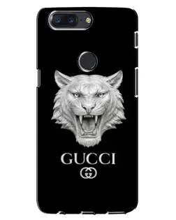 Чехол для OnePlus 5T с картинкой «Gucci — серебряный лев» Чехол для OnePlus 5T с картинкой «Gucci — серебряный лев»