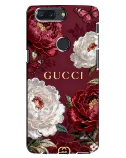 Чехол для OnePlus 5T с картинкой «Gucci — бордовые розы» Чехол для OnePlus 5T с картинкой «Gucci — бордовые розы»