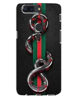 Чехол для OnePlus 5T с картинкой «Gucci — змея на полосе» Чехол для OnePlus 5T с картинкой «Gucci — змея на полосе»