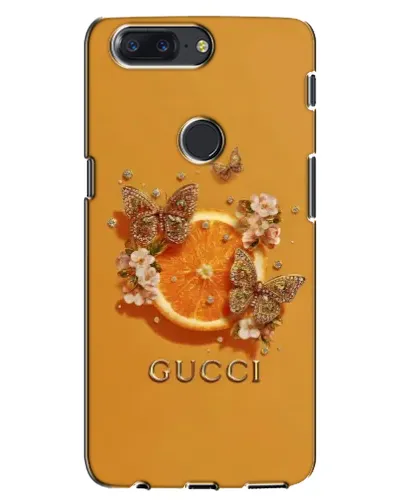 Чехол для OnePlus 5T с картинкой «Gucci — золотые бабочки» Чехол для OnePlus 5T с картинкой «Gucci — золотые бабочки»