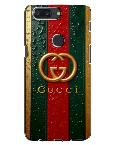 Чехол для OnePlus 5T с картинкой «Gucci — фирменная полоса и золото» Чехол для OnePlus 5T с картинкой «Gucci — фирменная полоса и золото»