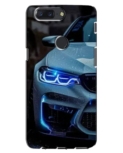 Чохол для OnePlus 5T з картинкою «Погляд BMW з синіми фарами»