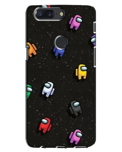 Чохол для OnePlus 5T з картинкою «Космічний патерн Among Us»