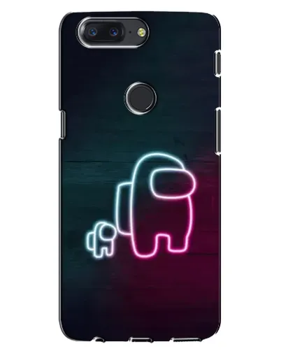Чохол для OnePlus 5T з картинкою «Among Us неон-арт»