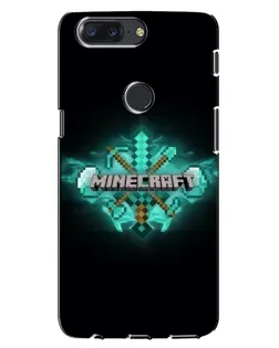 Чохол для OnePlus 5T з картинкою «Minecraft Diamond лого»