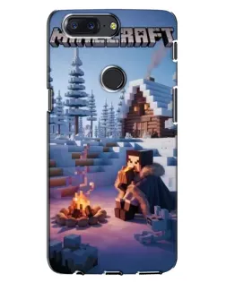 Чохол для OnePlus 5T з картинкою «Зимовий Minecraft»