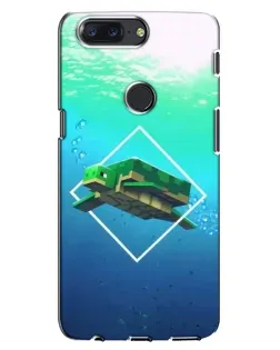 Чохол для OnePlus 5T з картинкою «Черепаха Minecraft»