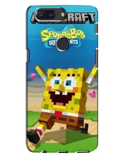 Чохол для OnePlus 5T з картинкою «Губка Боб Minecraft»