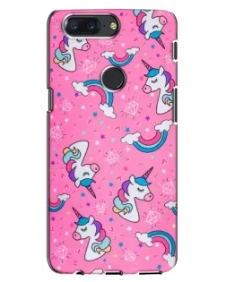 Чохол для OnePlus 5T з картинкою «Unicorn паттерн рожевий»