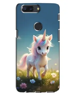 Чохол для OnePlus 5T з картинкою «Єдиноріг на галявині»