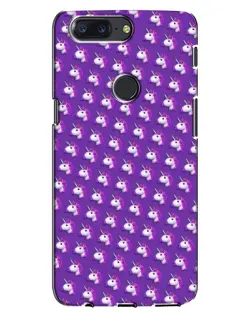 Чехол для OnePlus 5T с картинкой «Единороги на фиолетовом»