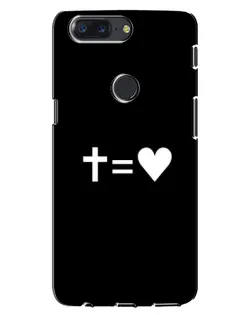 Чохол для OnePlus 5T з картинкою «Хрест та Серце»