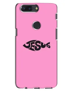 Чохол для OnePlus 5T з картинкою «Рожевий символ Jesus»