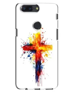 Чохол для OnePlus 5T з картинкою «Акварельний хрест»