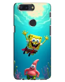 Чехол для OnePlus 5T с картинкой «Спанч Боб под водой»