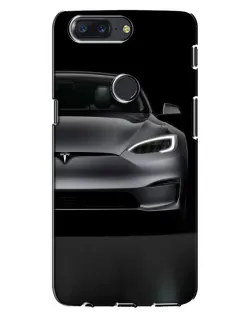 Чохол для OnePlus 5T з картинкою «Tesla Model S Look»