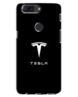 Чохол для OnePlus 5T з картинкою «Tesla White Logo» Чохол для OnePlus 5T з картинкою «Tesla White Logo»