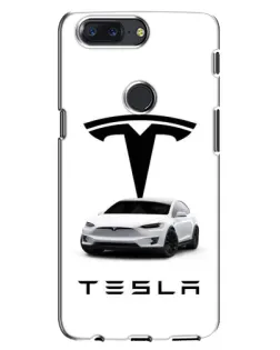 Чохол для OnePlus 5T з картинкою «Tesla White Style» Чохол для OnePlus 5T з картинкою «Tesla White Style»