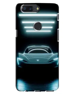 Чохол для OnePlus 5T з картинкою «Tesla в неоні» Чохол для OnePlus 5T з картинкою «Tesla в неоні»