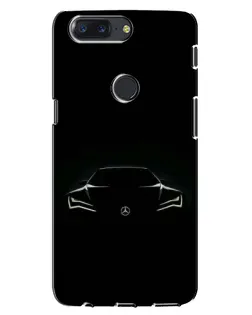 Чехол для OnePlus 5T с картинкой «Mercedes — силуэт авто» Чехол для OnePlus 5T с картинкой «Mercedes — силуэт авто»