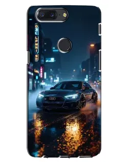 Чохол для OnePlus 5T з картинкою «Нічне місто та Audi»