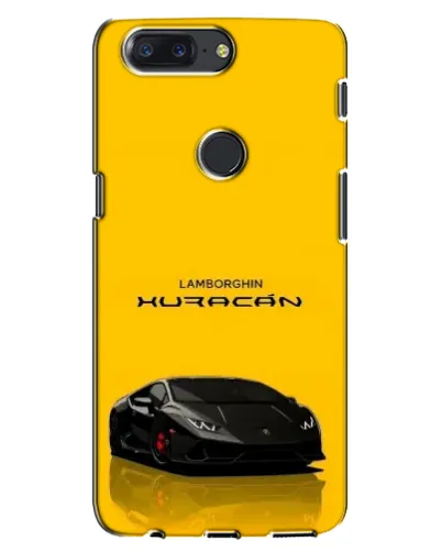 Чохол для OnePlus 5T з картинкою «Lamborghini Huracan чорний»