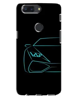 Чохол для OnePlus 5T з картинкою «Блакитний силует Lamborghini» Чохол для OnePlus 5T з картинкою «Блакитний силует Lamborghini»