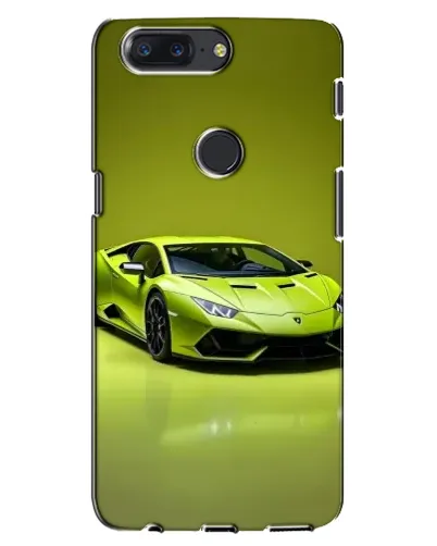 Чохол для OnePlus 5T з картинкою «Салатовий Lamborghini Huracan»