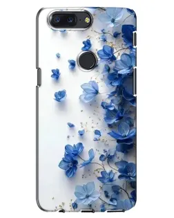 Чохол для OnePlus 5T з картинкою «Блакитний квітковий каскад»