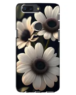 Чохол для OnePlus 5T з картинкою «Білі маргаритки макро»