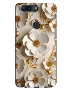 Чохол для OnePlus 5T з картинкою «Білі паперові квіти»