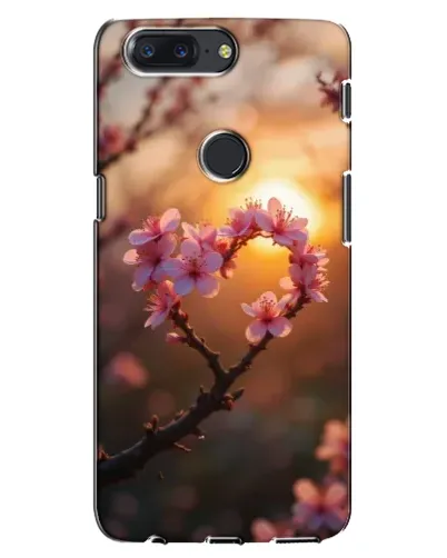 Чохол для OnePlus 5T з картинкою «Рожевий цвіт сердечко на тлі заходу» Чохол для OnePlus 5T з картинкою «Рожевий цвіт сердечко на тлі заходу»