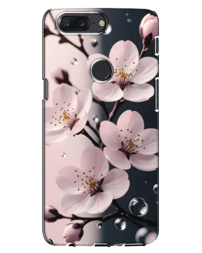 Чехол для OnePlus 5T с картинкой «Нежная сакура и капли» Чехол для OnePlus 5T с картинкой «Нежная сакура и капли»