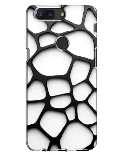 Чохол для OnePlus 5T з картинкою «Біла об'ємна сітка»