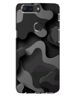 Чехол для OnePlus 5T с картинкой «Темный абстрактный камуфляж»