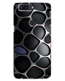 Чехол для OnePlus 5T с картинкой «Объемная темная решетка»