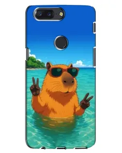 Чехол для OnePlus 5T с картинкой «Морская капибара»