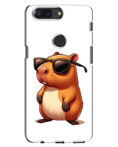 Чехол для OnePlus 5T с картинкой «Капибара в очках»