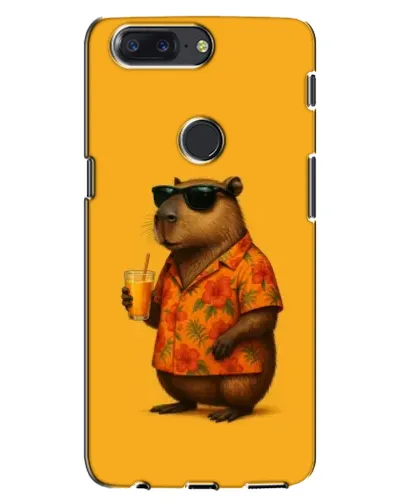 Чехол для OnePlus 5T с картинкой «Капибара на отдыхе»