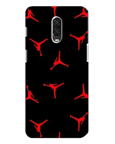 Чехол для OnePlus 6T с картинкой «Jordan Red Pattern»