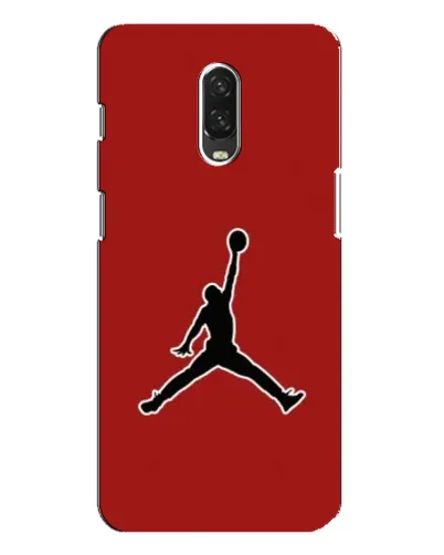 Чехол для OnePlus 6T с картинкой «Jordan Red Back»