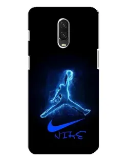 Чехол для OnePlus 6T с картинкой «Jordan Neon Blue»