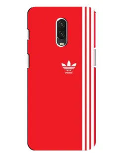 Чохол для OnePlus 6T з картинкою «Червоний мінімалізм Adidas»