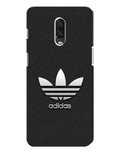 Чохол для OnePlus 6T з картинкою «Adidas Карбонова текстура»