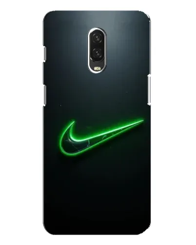 Чехол для OnePlus 6T с картинкой «Неоновый контур Nike»