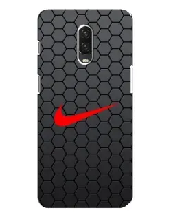 Чохол для OnePlus 6T з картинкою «Nike — карбонова сітка»