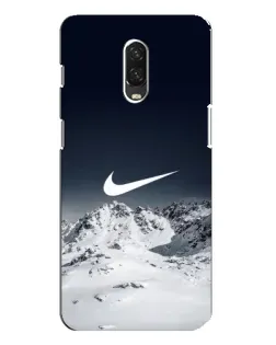 Чехол для OnePlus 6T с картинкой «Nike — зимние горы» Чехол для OnePlus 6T с картинкой «Nike — зимние горы»