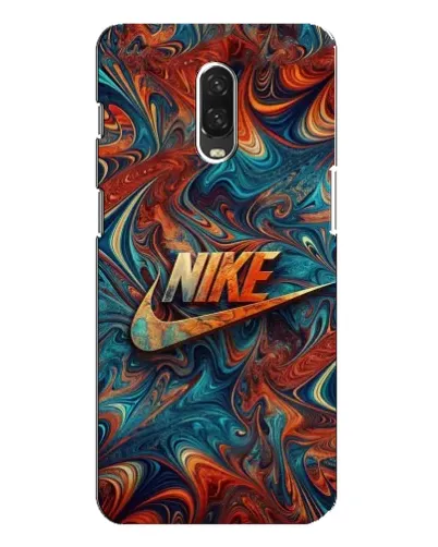 Чехол для OnePlus 6T с картинкой «Nike в абстракции»