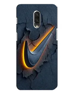 Чехол для OnePlus 6T с картинкой «Объемный логотип Найк» Чехол для OnePlus 6T с картинкой «Объемный логотип Найк»