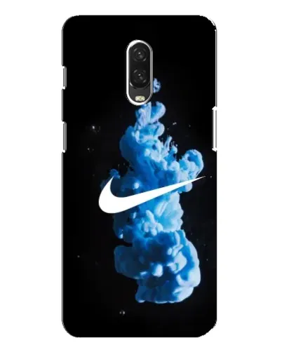 Чехол для OnePlus 6T с картинкой «Nike и синий дым»